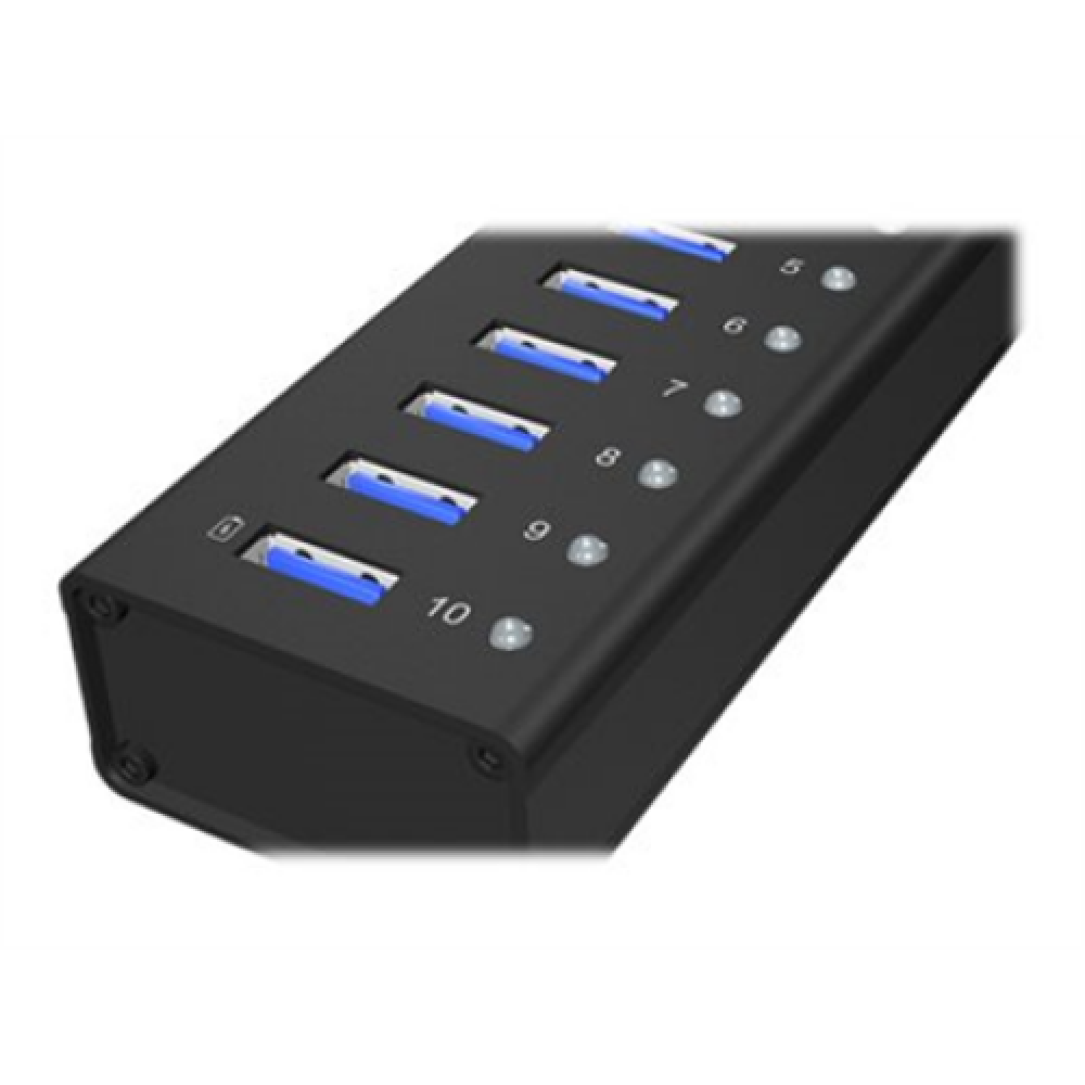 Raidsonic , 10 port USB 3.0 Hub , Icy Box IB-AC6110