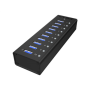 Raidsonic , 10 port USB 3.0 Hub , Icy Box IB-AC6110