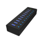 Raidsonic , 10 port USB 3.0 Hub , Icy Box IB-AC6110