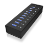 Raidsonic , 10 port USB 3.0 Hub , Icy Box IB-AC6110