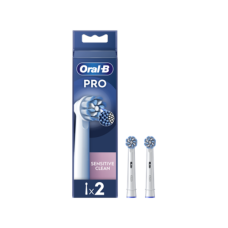 Oral-B , Replaceable toothbrush heads , EB60X-2 Sensitive Clean Pro , Heads , For adults , Number of brush heads included 2 , White