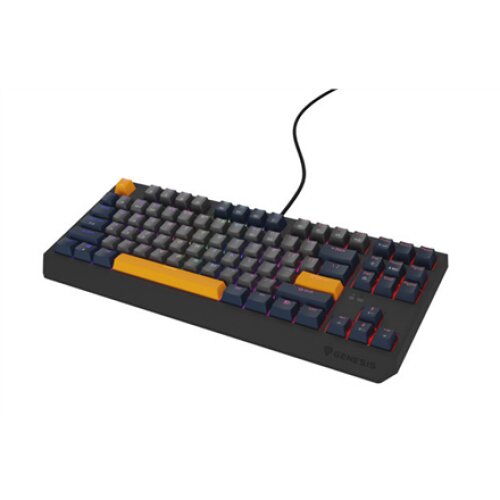 Genesis THOR 230 , Mechanical Gaming Keyboard , Wired , US , Naval Blue Negative , USB Type-A , Outemu Panda
