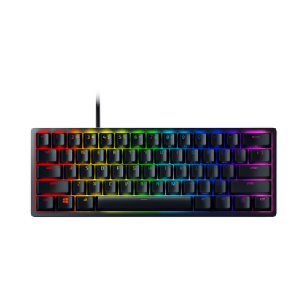 Razer Optical Gaming Keyboard Huntsman Mini 60% Gaming keyboard RGB LED light US Wired USB-C Black Analog Switch