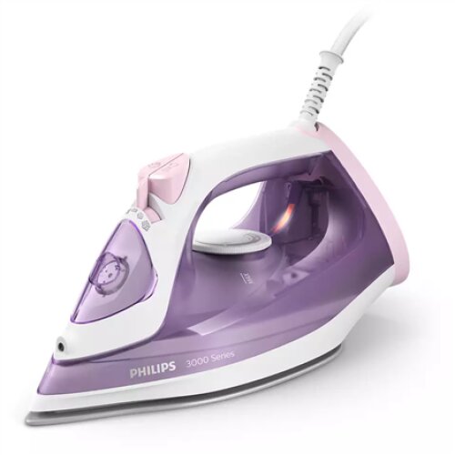 Philips , DST3010/30 3000 Series , Steam Iron , 2000 W , Water tank capacity 300 ml , Continuous steam 30 g/min , Purple/White