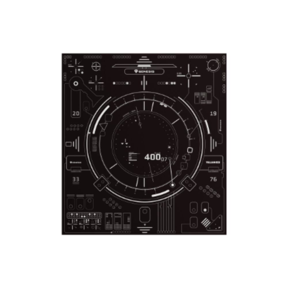 Genesis Tellur 400 Square Hud Floor Mat , Black