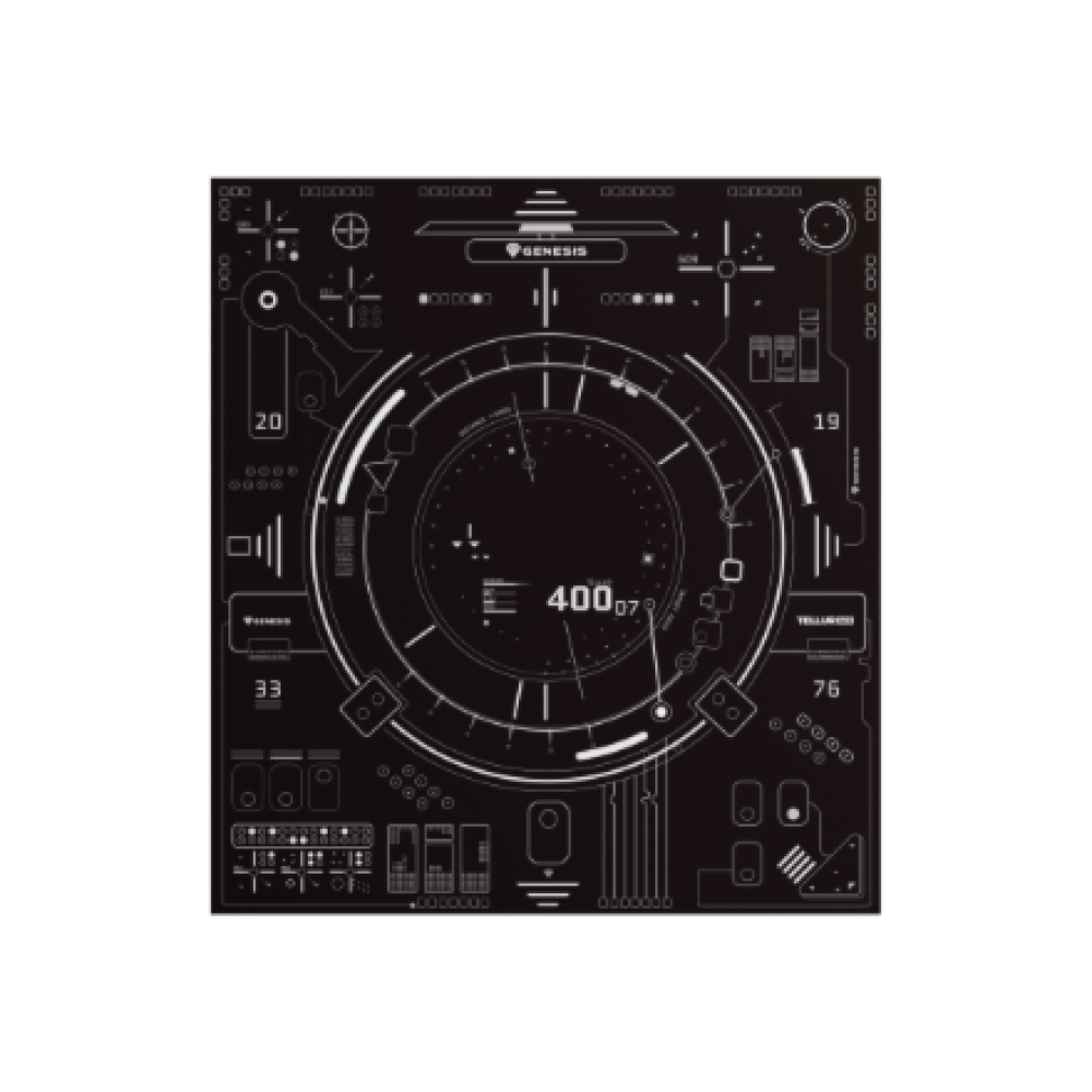 Genesis Tellur 400 Square Hud Floor Mat , Black