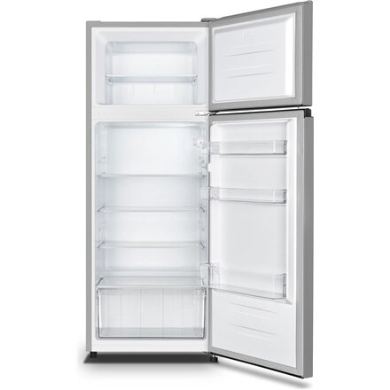 Gorenje Refrigerator , RF414EPS4 , Energy efficiency class E , Free standing , Double Door , Height 143.6 cm , Fridge net capacity 165 L , Freezer net capacity 41 L , 40 dB , Grey