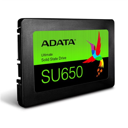 ADATA , Ultimate SU650 3D NAND SSD , 480 GB , SSD form factor 2.5” , Solid-state drive interface SATA , Read speed 520 MB/s , Write speed 450 MB/s