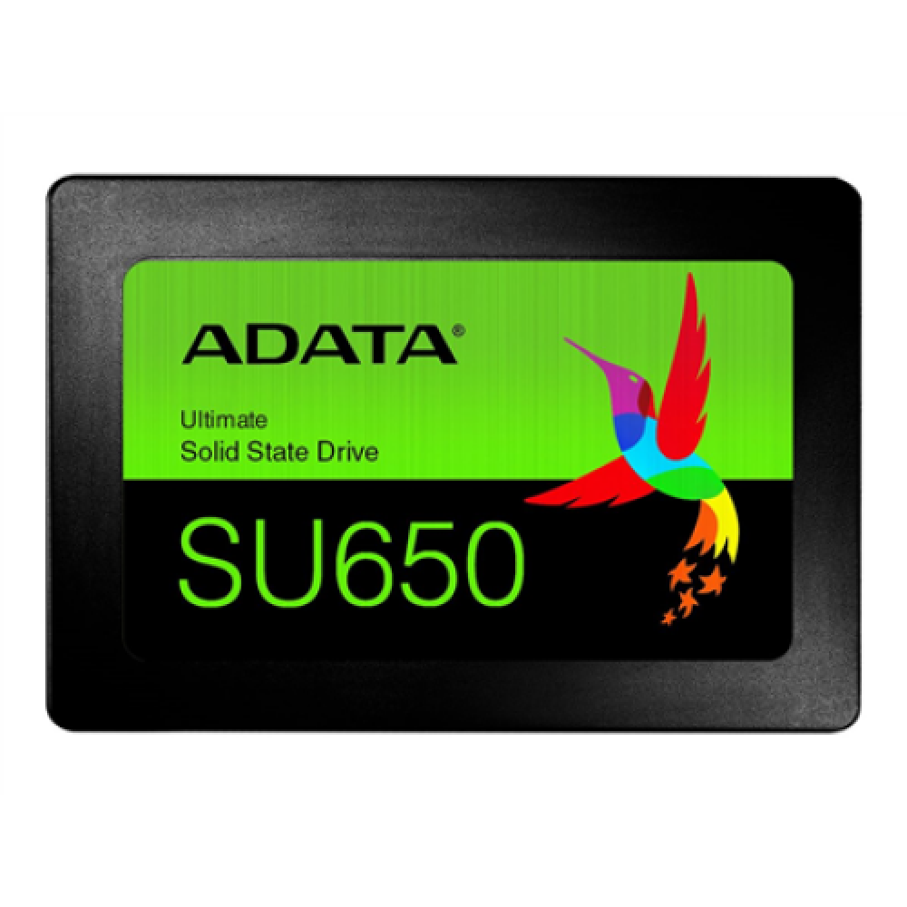 ADATA , Ultimate SU650 3D NAND SSD , 480 GB , SSD form factor 2.5” , Solid-state drive interface SATA , Read speed 520 MB/s , Write speed 450 MB/s