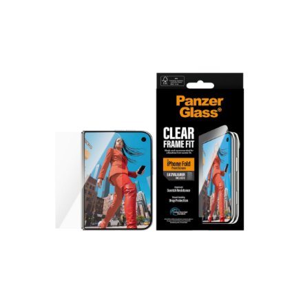 PanzerGlass FrameFit w. EasyAligner , Screen protector , Apple , iPhone Duo , Glass , Transparent