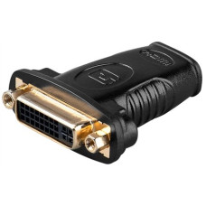 Goobay , HDMI/DVI-I adapter, gold-plated , 68690 , Black , HDMI female (Type A) , DVI-I female Dual-Link (24+5 pin)