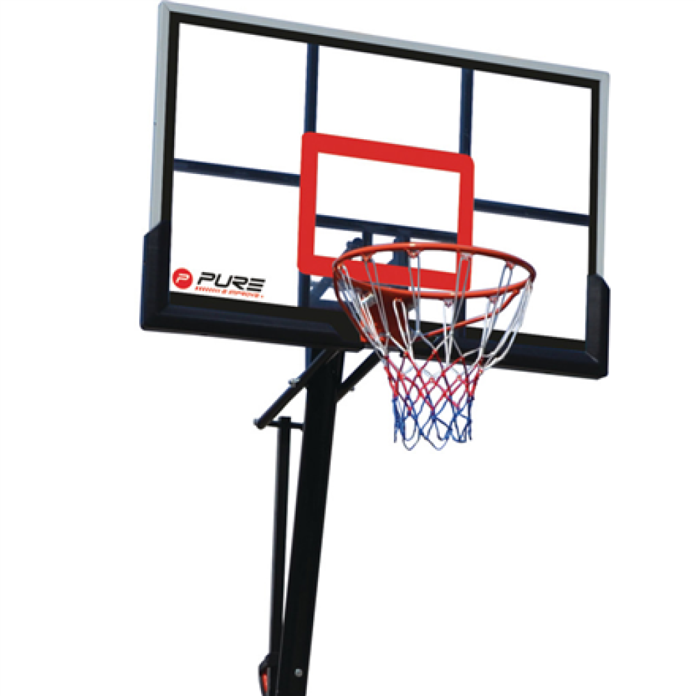Pure2Improve , Basketball Set Premium , Black/Red , Nylon, PVC (Polyvinylchloride)