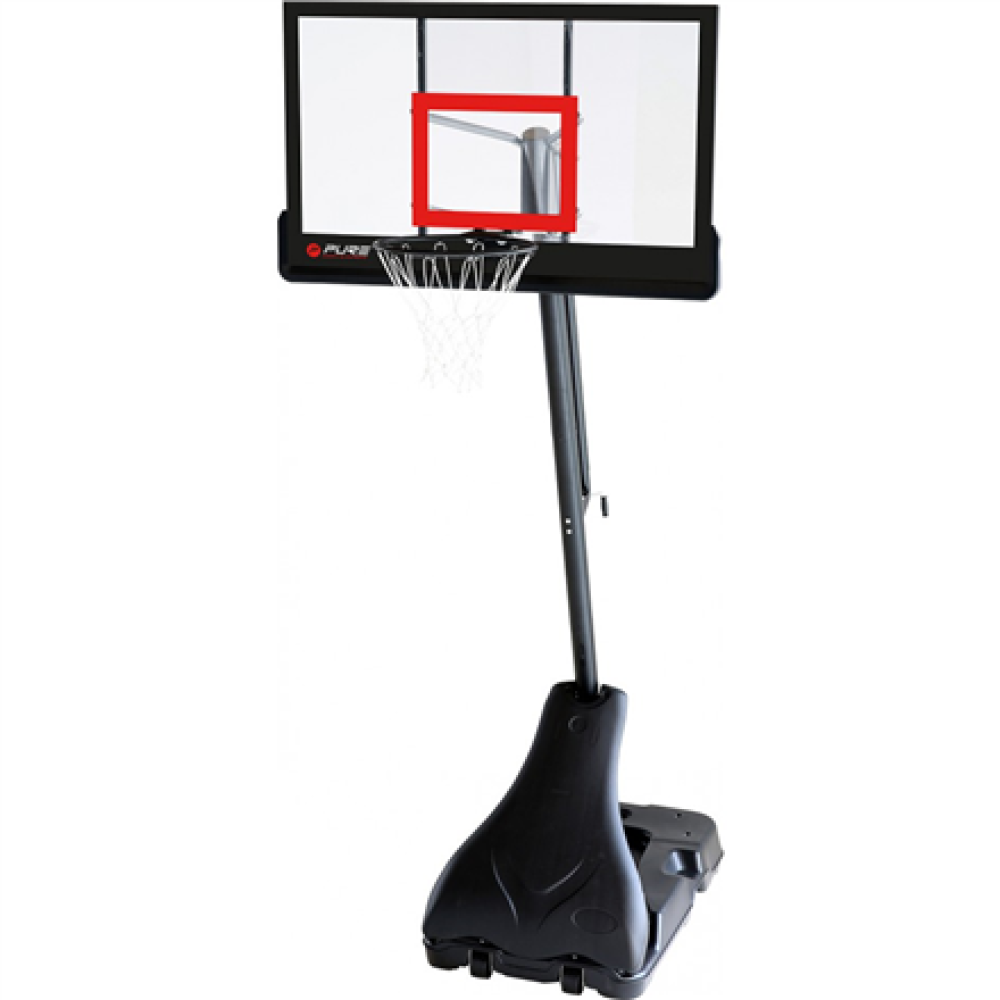 Pure2Improve , Basketball Set Premium , Black/Red , Nylon, PVC (Polyvinylchloride)