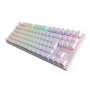 Genesis , THOR 303 TKL , Gaming keyboard , RGB LED light , US , White , Wired , 1.8 m , Brown Switch