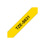 Brother , TZe-S631 Strong Adhesive Laminated Tape , Black on Yellow , TZe , 8 m , 1.2 cm