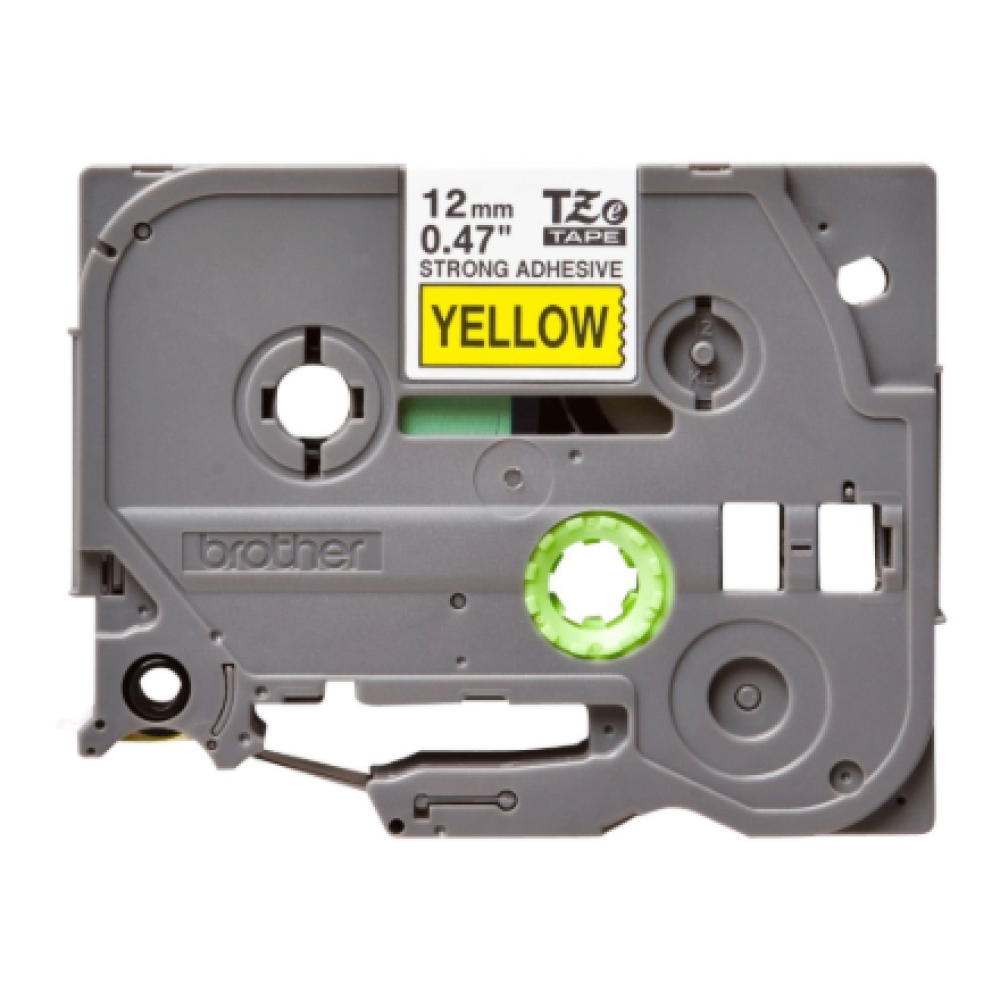 Brother , TZe-S631 Strong Adhesive Laminated Tape , Black on Yellow , TZe , 8 m , 1.2 cm