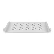 Lanberg 19 fixed shelf 1U/483x315mm, max load capacity up to 25kg , AK-1008-S , Grey