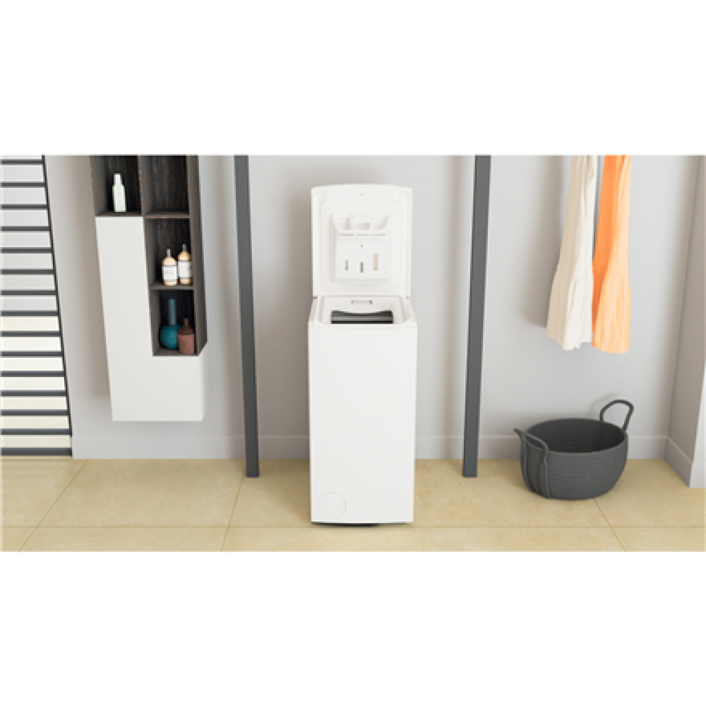 Whirlpool Washing Machine , TDLRBX 6252BS EU , Energy efficiency class B , Top loading , Washing capacity 6 kg , 1200 RPM , Depth 60 cm , Width 40 cm , Display , LED , Direct drive , White