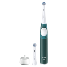 Oral-B Electric Toothbrush with Pressure sensor , iO2 , Rechargeable , For adults , Number of brush heads included 2 , Number of teeth brushing modes 3 , Forest Green