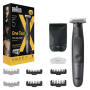 Braun , Face and Body Hair trimmer , XT5200 Series X , Cordless , Wet & Dry , Black/Silver