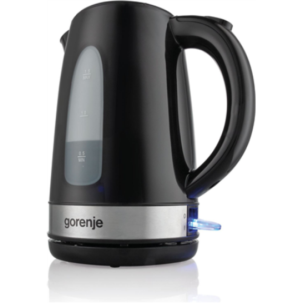 Gorenje , Kettle , K17BK , Standard , 2200 W , 1.7 L , Plastic/ metal , 360° rotational base , Black