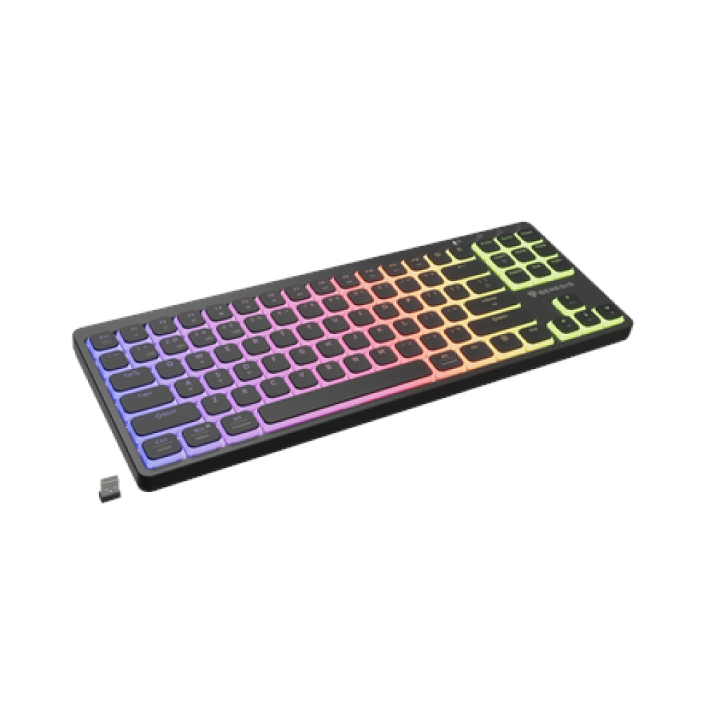 Genesis Thor 430 TKL , Gaming Keyboard , Wireless , Bluetooth , US , Linear , Black