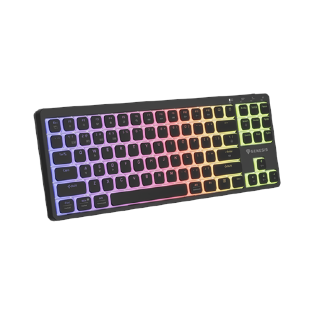Genesis Thor 430 TKL , Gaming Keyboard , Wireless , Bluetooth , US , Linear , Black