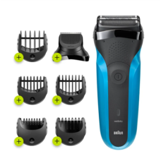 Braun , Shaver with Trimmer , Shave&Style 310BT , Cordless , Wet & Dry , Number of length steps 5 , Black/Blue