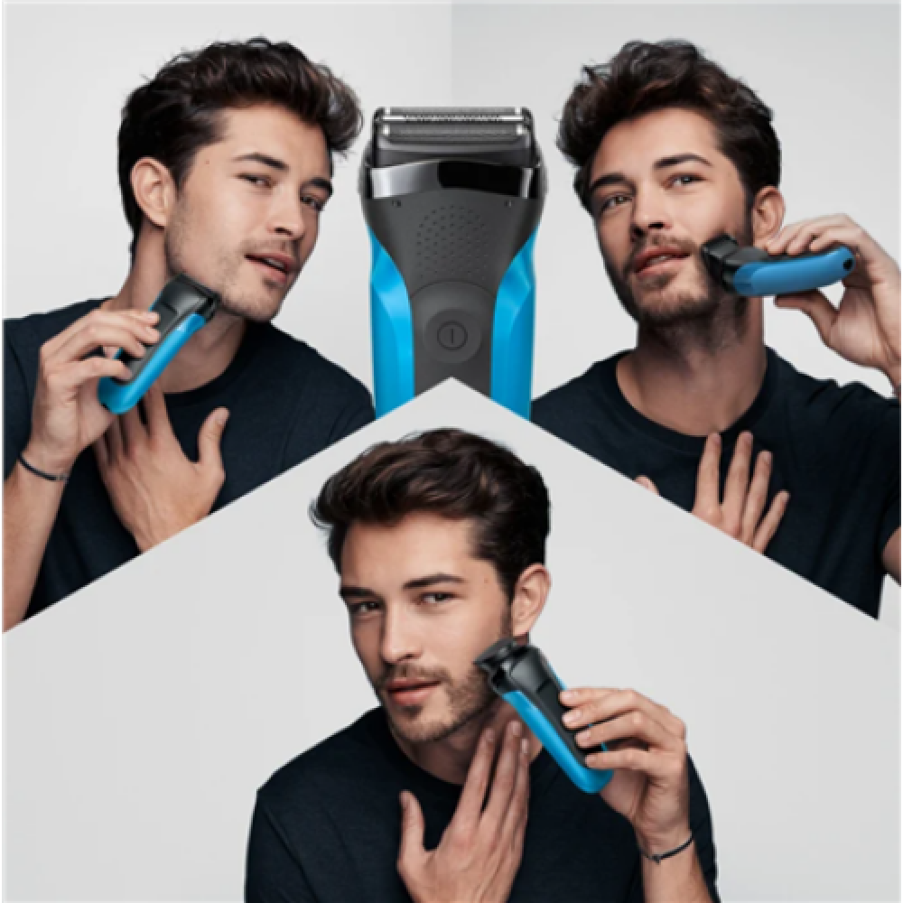 Braun , Shaver with Trimmer , Shave&Style 310BT , Cordless , Wet & Dry , Number of length steps 5 , Black/Blue