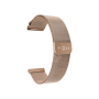 Fixed , Mesh Strap with Quick Release, 18mm, Stainless Steel Mesh Strap for Smartwatch , Gold