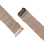 Fixed , Mesh Strap with Quick Release, 18mm, Stainless Steel Mesh Strap for Smartwatch , Gold