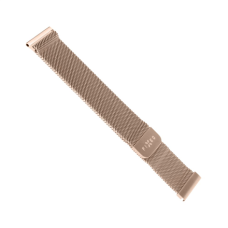 Fixed , Mesh Strap with Quick Release, 18mm, Stainless Steel Mesh Strap for Smartwatch , Gold