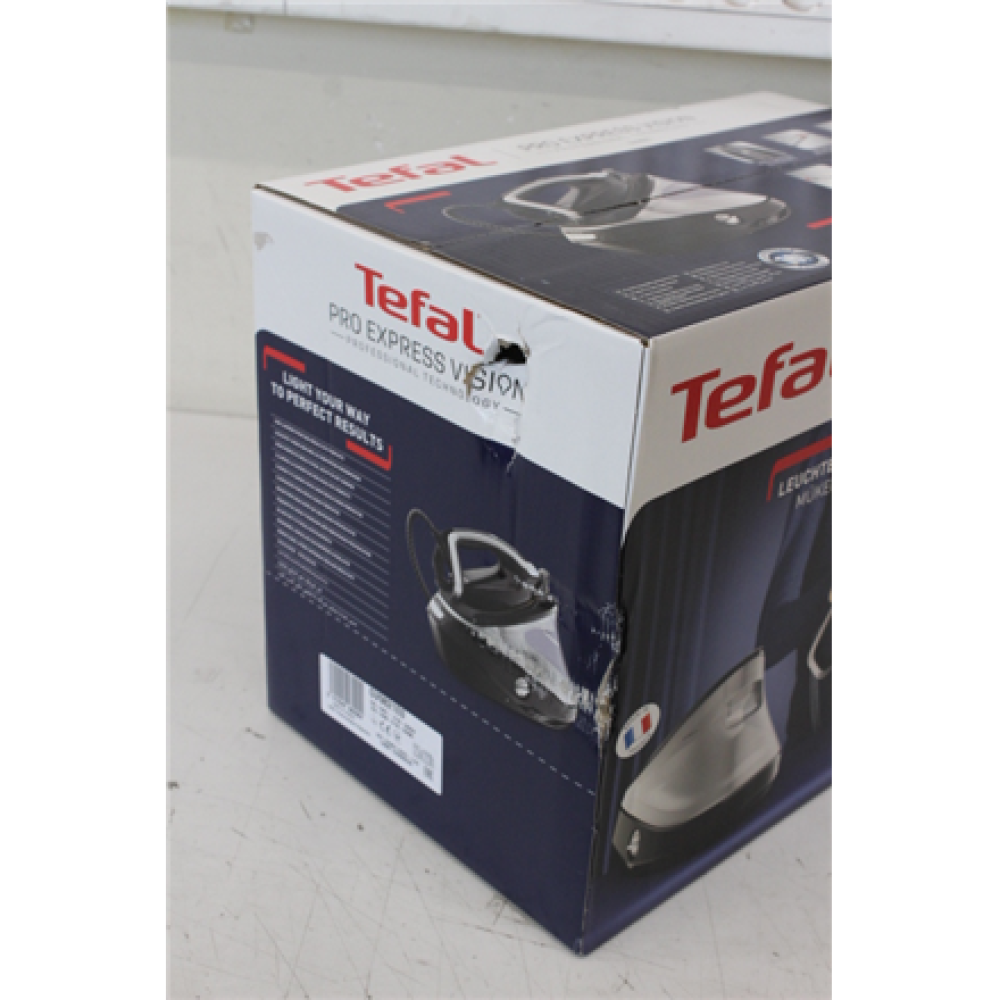 GV9821SO SALE OUT. TEFAL GV9821 Ironing System Pro Express Vision, Black , TEFAL Pro Express Vision GV9821 , 3000 W , 1.2 L , 9 bar , Auto power off , Vertical steam function , Calc-clean function , Black , DAMAGED PACKAGING