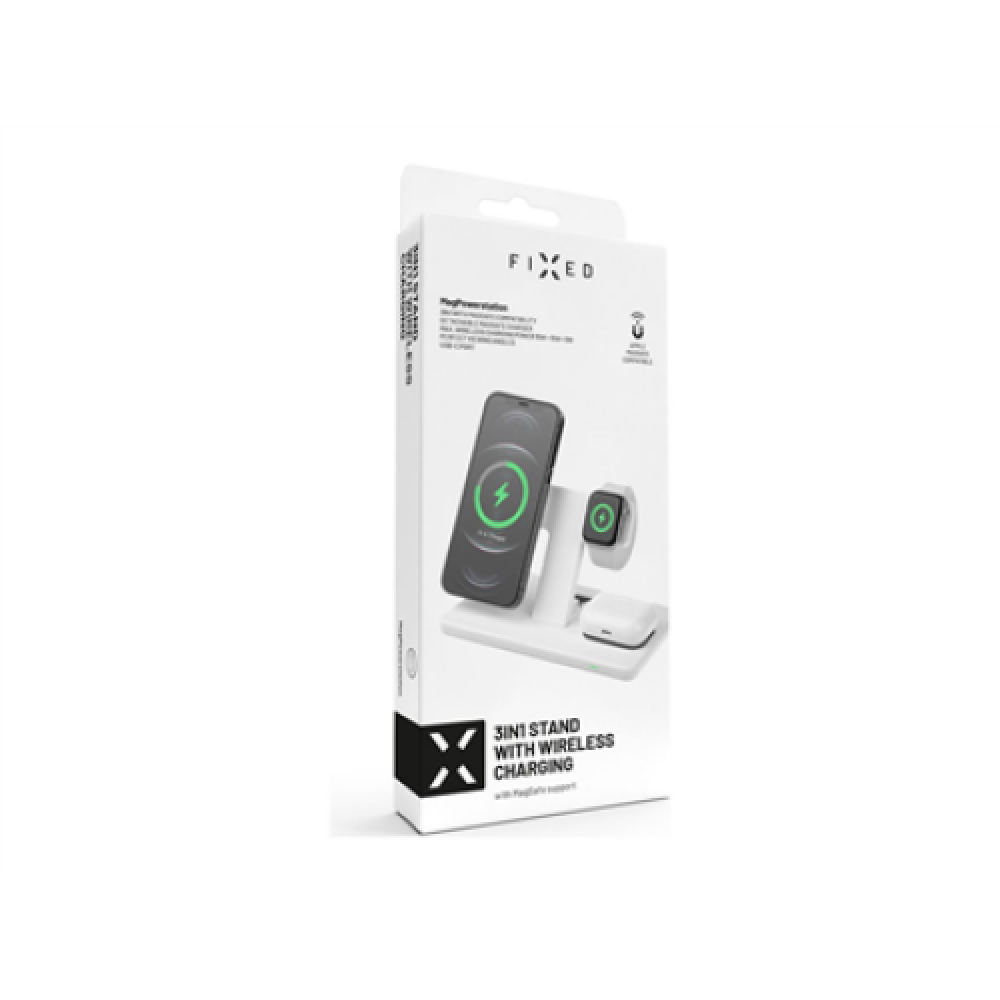 Fixed , Stand with wireless charging 3in1 , FIXMPOS-WH MagPowerstation