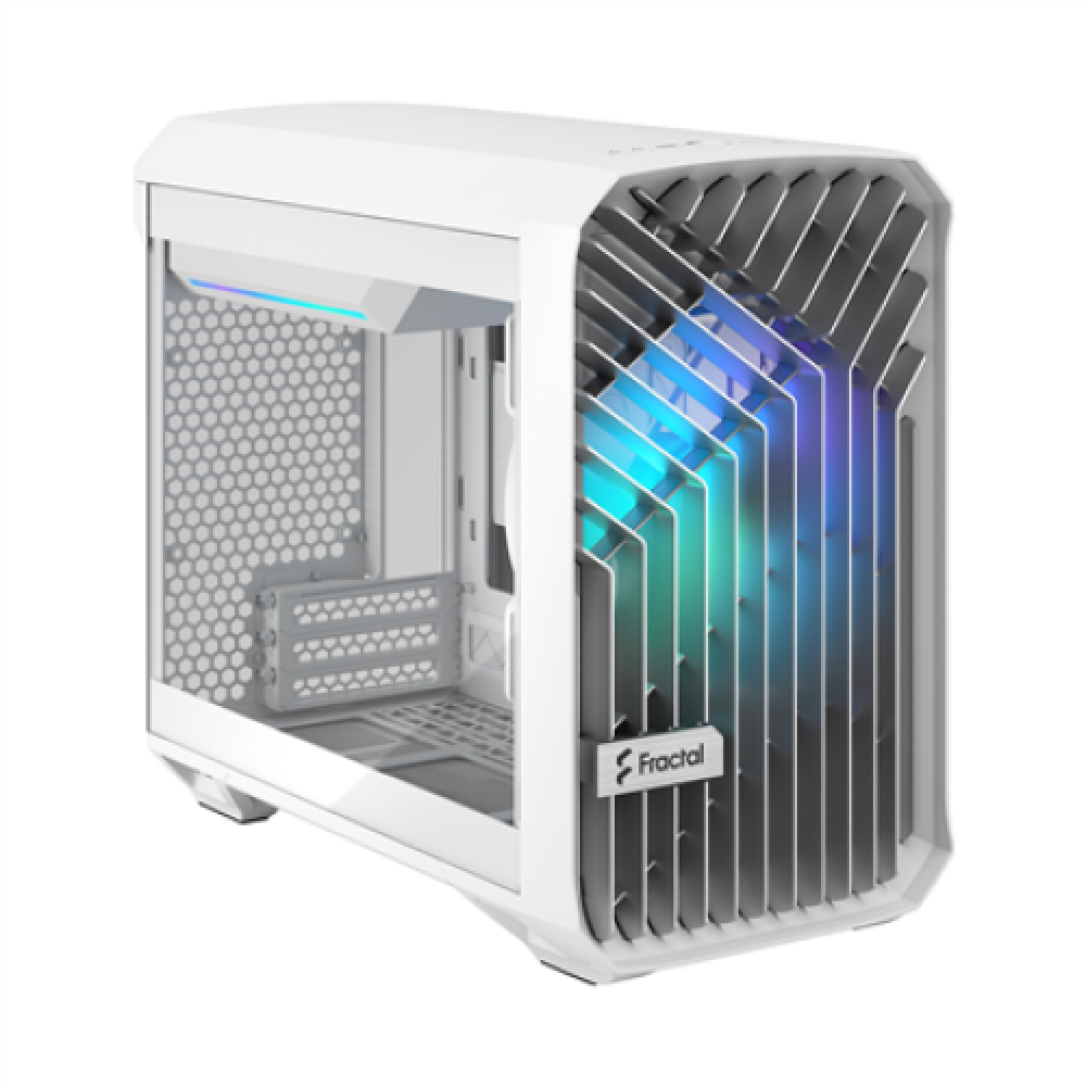 Fractal Design , Torrent Nano RGB White TG clear tint , Side window , White TG clear tint , Power supply included No , ATX