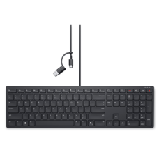 Dell , Collaboration Keyboard , KB525C , Keyboard , Wired , Russian , Black , USB-C
