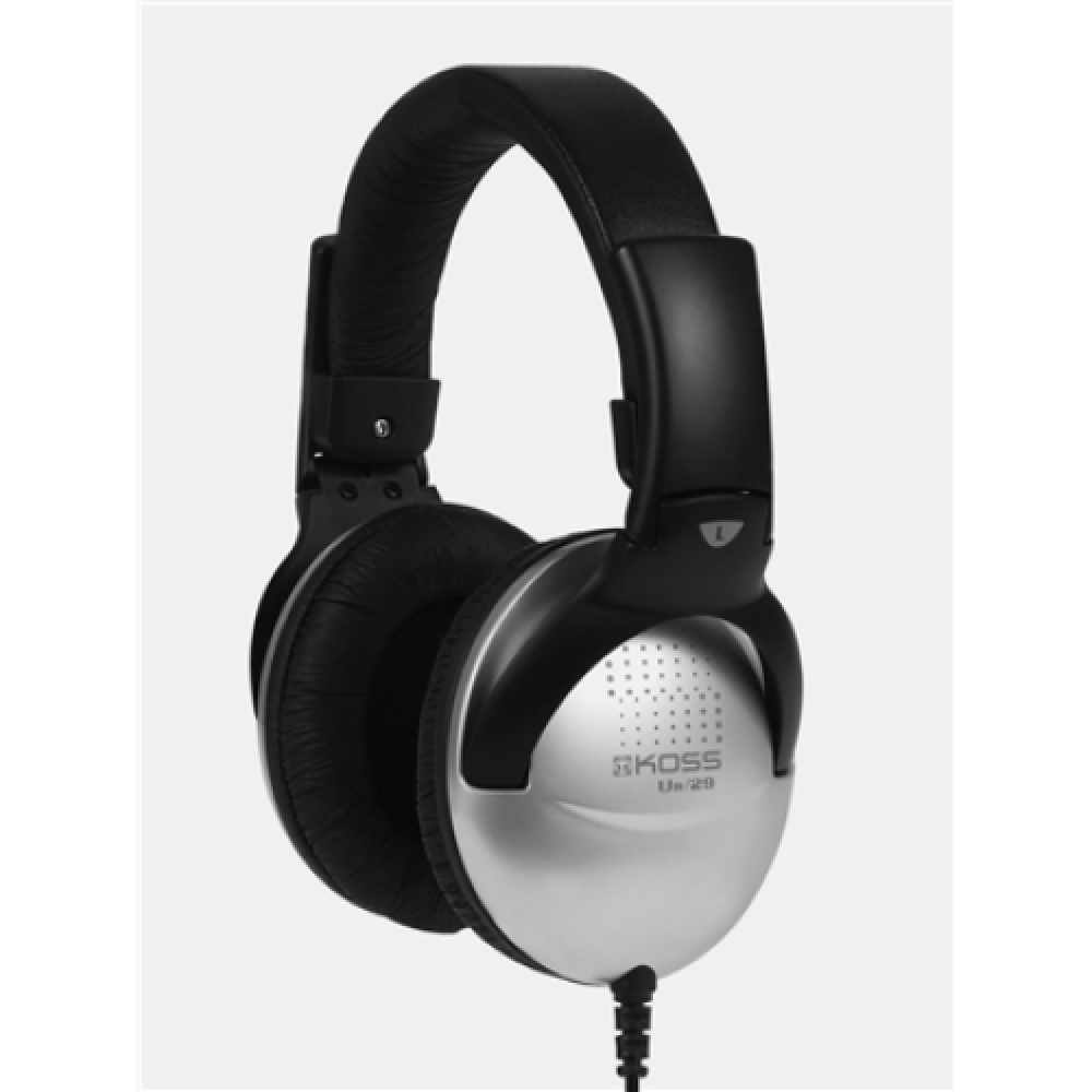 Koss , Headphones , UR29 , Wired , On-Ear , Noise canceling , Black/Silver