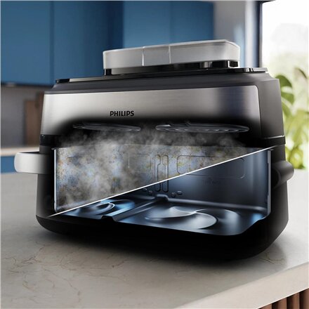 Philips Airfryer , NA565/02 5000 Series , Power 2750 W , Capacity 9.5 L , Silver/Black , RapidAir Plus