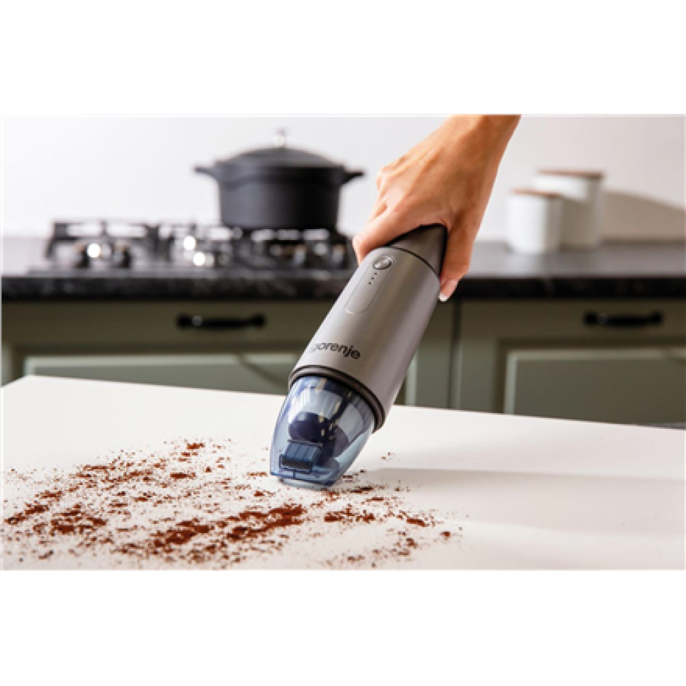 Gorenje Vacuum Cleaner , MVC72HGA , Cordless operating , Handheld , 70 W , Operating time (max) 12 min , Anthracite