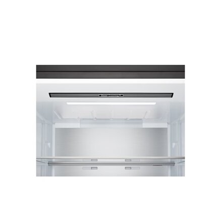 LG Refrigerator , GBBW726CEV , Energy efficiency class C , Free standing , Combi , Height 203 cm , Fridge net capacity 326 L , Freezer net capacity 139 L , Display , 33 dB , Black Steel