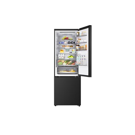 LG Refrigerator , GBBW726CEV , Energy efficiency class C , Free standing , Combi , Height 203 cm , Fridge net capacity 326 L , Freezer net capacity 139 L , Display , 33 dB , Black Steel