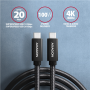 AXAGON Data and charging USB 2.0 cable , BUCM32-CM20AB , USB Type-C to USB Type-C