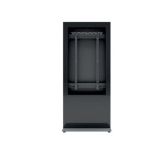EDBAK Floor stand , IDS10.55 Indoor Public Display Totem with glass front , 55 , Black