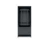 EDBAK Floor stand , IDS10.55 Indoor Public Display Totem with glass front , 55 , Black