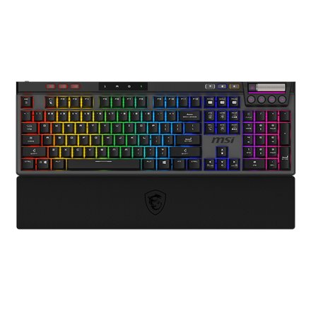 MSI STRIKE PRO WIRELESS , Gaming keyboard , Wireless , US , Kailh Midnight Pro Silent Tactile , Black