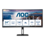 AOC , Curved Monitor , CU34V5C/BK , 34 , VA , WQHD , 21:9 , 4 ms , 300 cd/m² , HDMI ports quantity 1 , 100 Hz