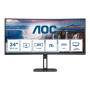 AOC , Curved Monitor , CU34V5C/BK , 34 , VA , WQHD , 21:9 , 100 Hz , 4 ms , 3440 x 1440 , 300 cd/m² , HDMI ports quantity 1