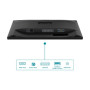 AOC , Curved Monitor , CU34V5C/BK , 34 , VA , WQHD , 21:9 , 100 Hz , 4 ms , 3440 x 1440 , 300 cd/m² , HDMI ports quantity 1