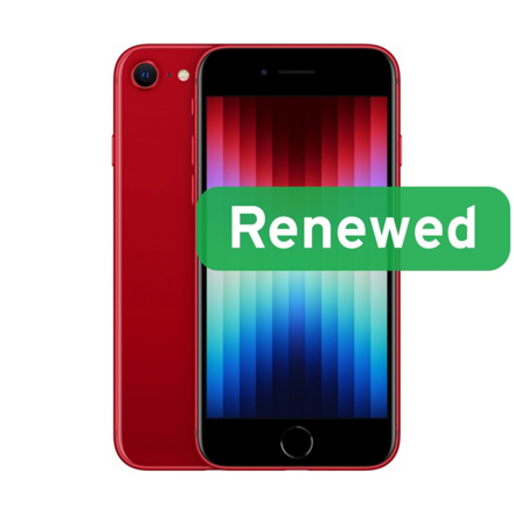 Apple Renew Grade A , iPhone SE 3RD GEN (2022) , Red , 4.7 , Retina HD , A15 Bionic , 4 GB , 64 GB , iOS