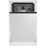 BEKO Dishwasher , DIS46120 , Built-in , Width 45 cm , Number of place settings 11 , Number of programs 6 , Energy efficiency class E , Display , White